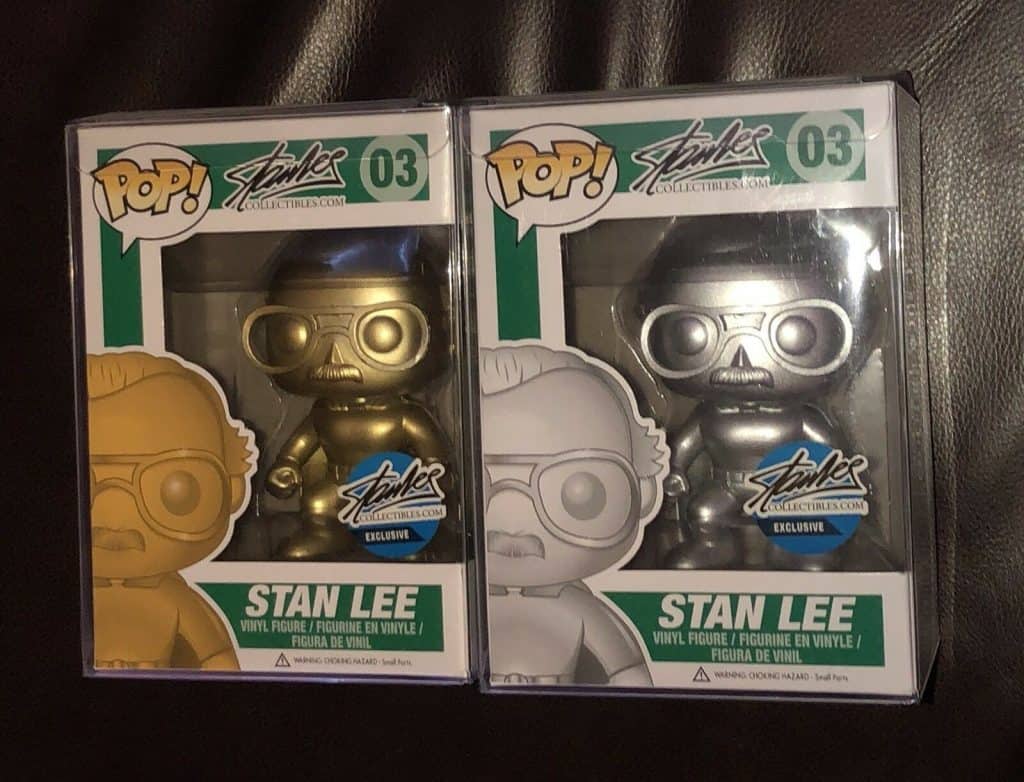 Rare Funko Metallic gold and platinum stan less  