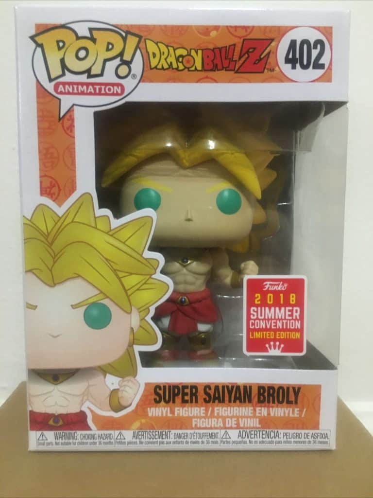 Funko Pop DBZ Super Saiyan Broly Summer Convention Exclusive Vaulted