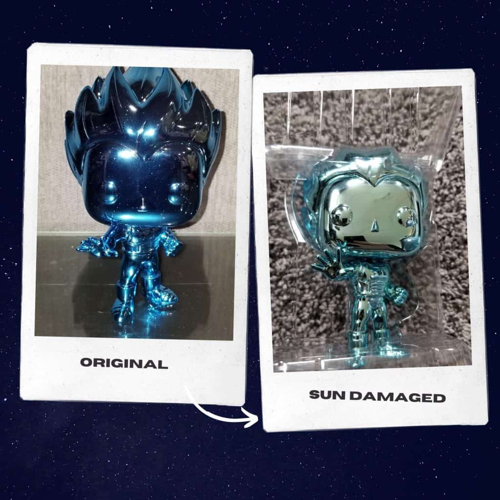 Funko Pop Sun Damage and Fading