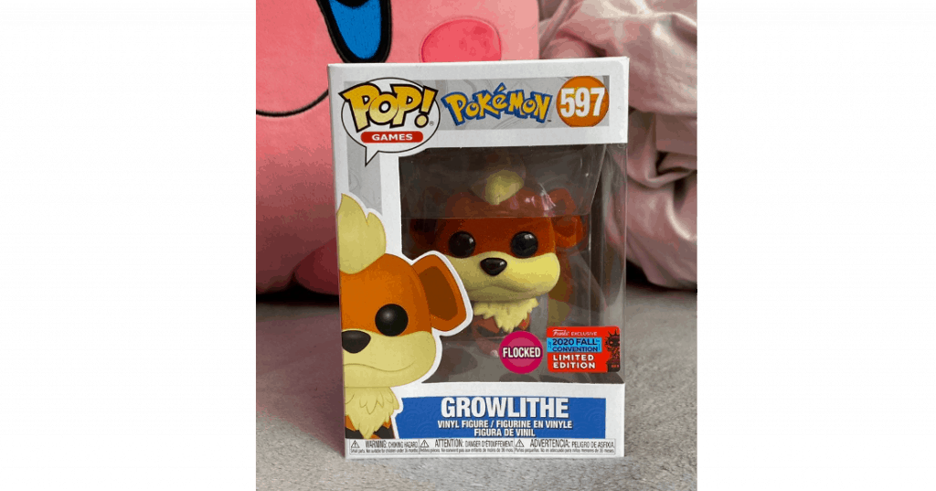 Growlithe Flocked Pop