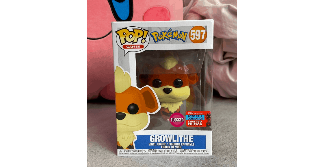 growlithe flocked funko pop