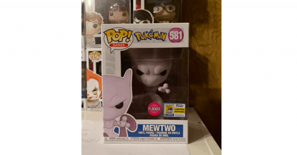 MewTwo Flocked Pop