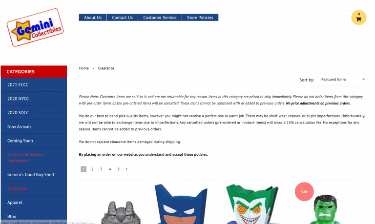 gemini collectibles replacement boxes