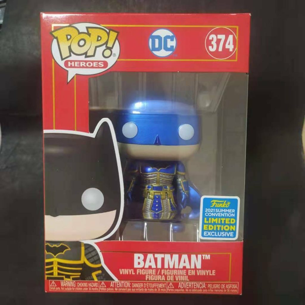 DC Heroes China Blue Metallic Batman Funko