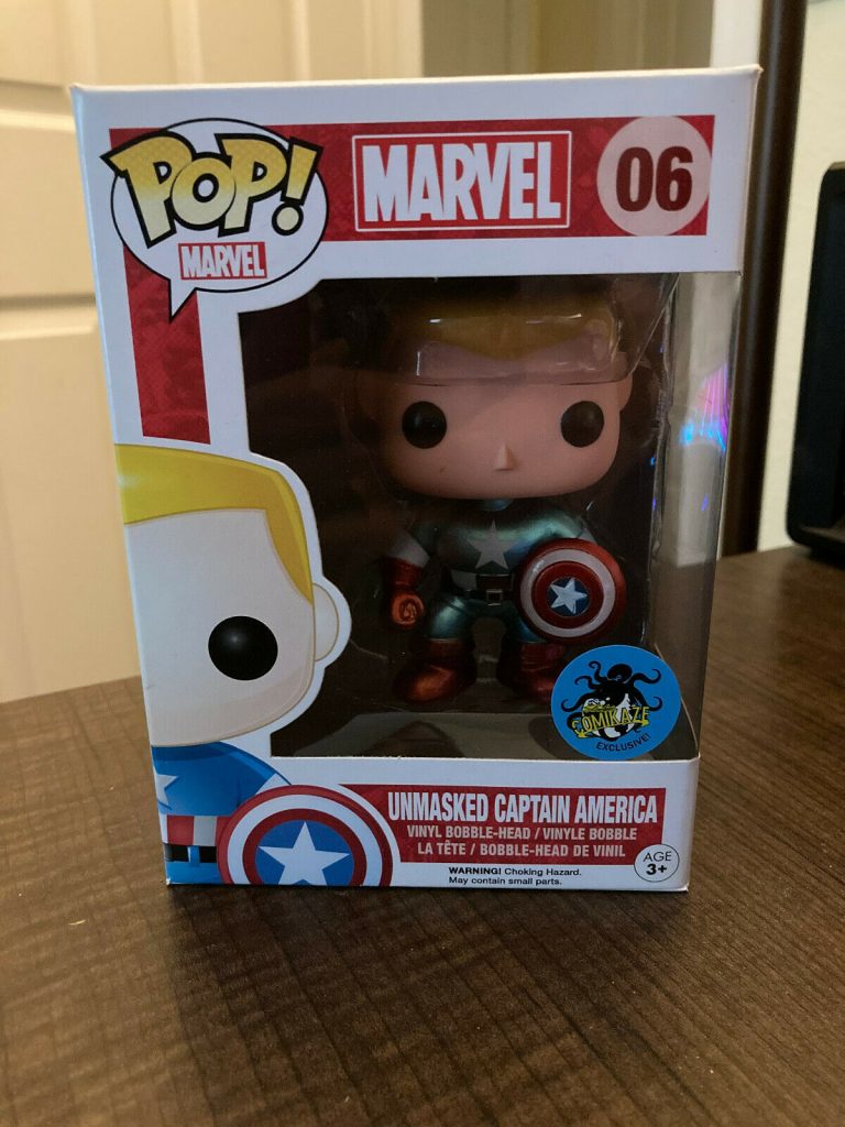 funko pop captain america metallic