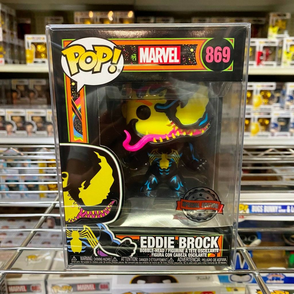 Eddie Brock Venom Vaulted Black Light Funko Pop