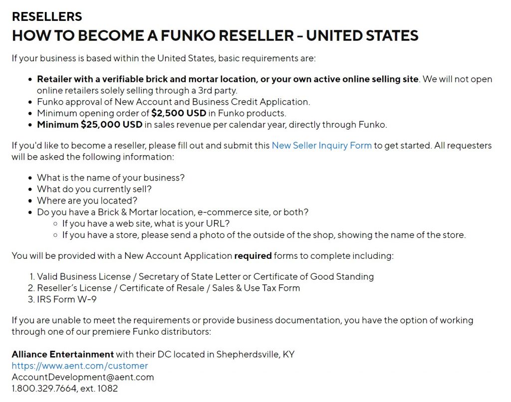 Reseller-Funko